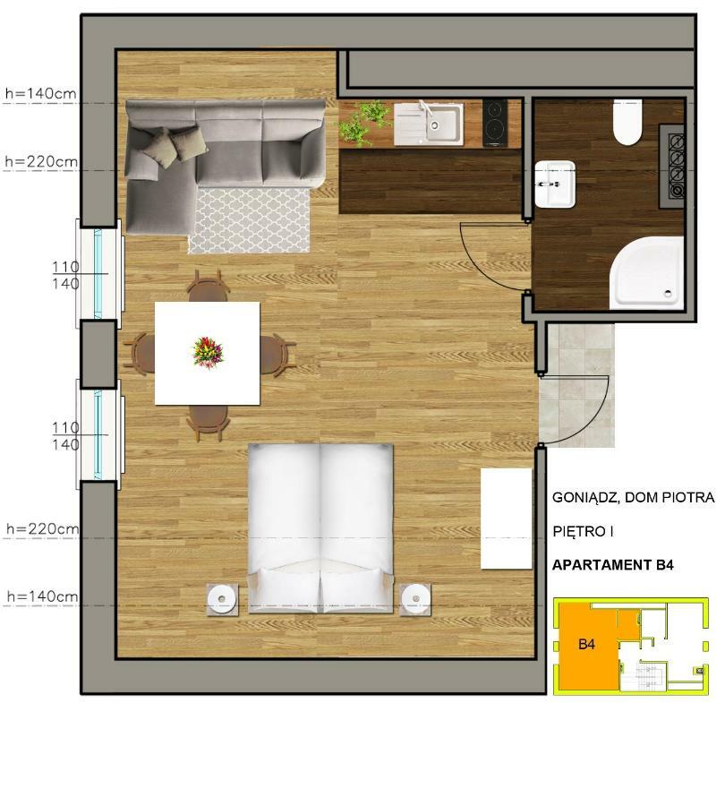Dom Piotra Apartment Goniadz Exterior photo
